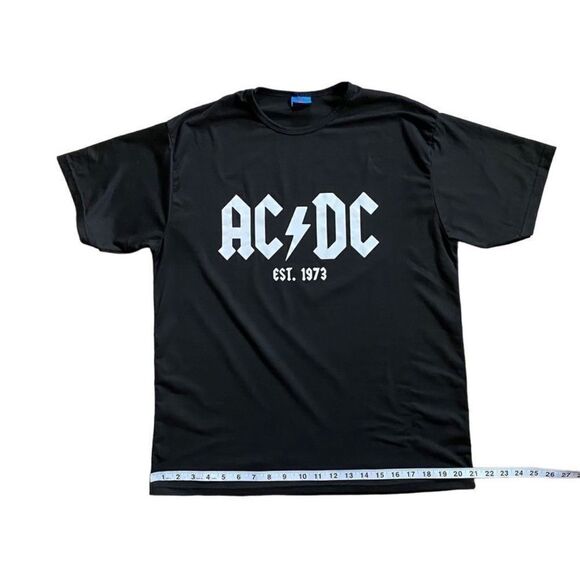 Hot Topic Black and White AC/DC Band Short Sleeve Crewneck T-Shirt Medium - Picture 10 of 10